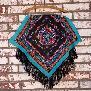 Wamcraft | Southwestern Western Leather Fringe Bandana Neckerchief